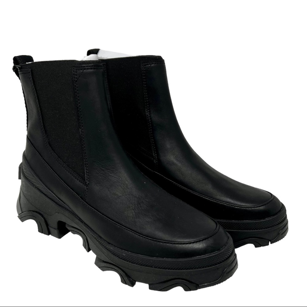 Sorel Brex Leather Waterproof Chelsea Booties 10.5